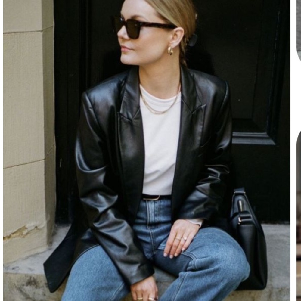 Vintage Shaver Lake Leather Blazer